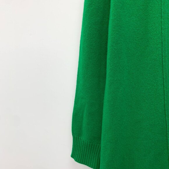 Hermès Green Cashmere Long V-Neck Knitted Cardigan With Pockets & Button Closure - Picture 5 of 7